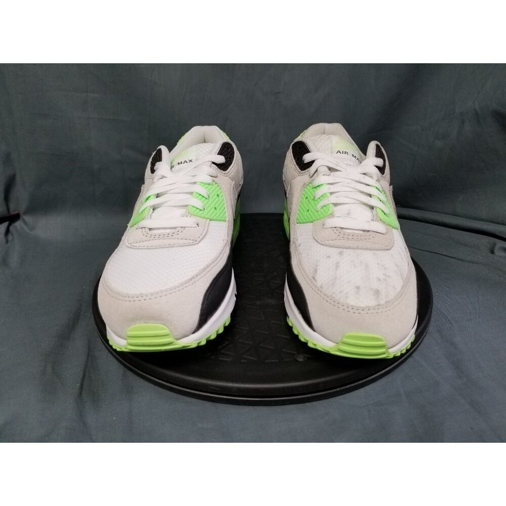Nike Air Max 90 Sneakers White Volt Mens Size 9.5 Display NEW IN BOX! - Picture 3 of 14